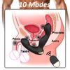 Mužský masážní přístroj na prostatu s dálkovým ovládáním, anální vibrátor pro muže, 10 režimů, varlata, stimulace análního otvoru, erotické hračky pro dospělé 18+