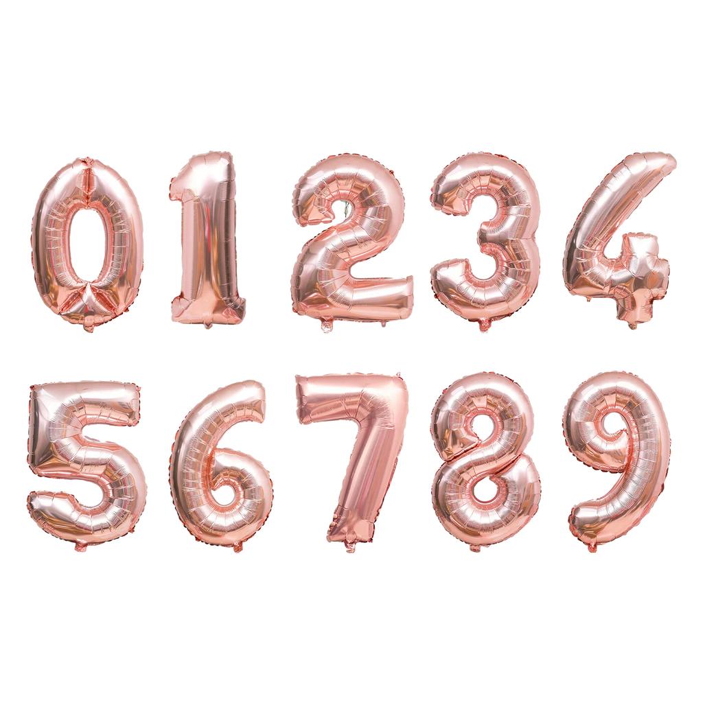 1 stücke Set 16 Zoll Gold Aluminium Folie Mylar Ballon Für Geburtstag Party Helle Luftballons Folie Party Ballon Folie Ballon