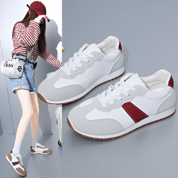Frühling, Sommer, Herbst und Winter neue Board-Schuhe Studenten-Schuhe Low-Top runde Kappe Riemen