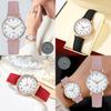 Stylish Unisex Minimalist Night Light Quartz Watch Casual Matte Leather Wristwatch Ladies' Quartz Watch