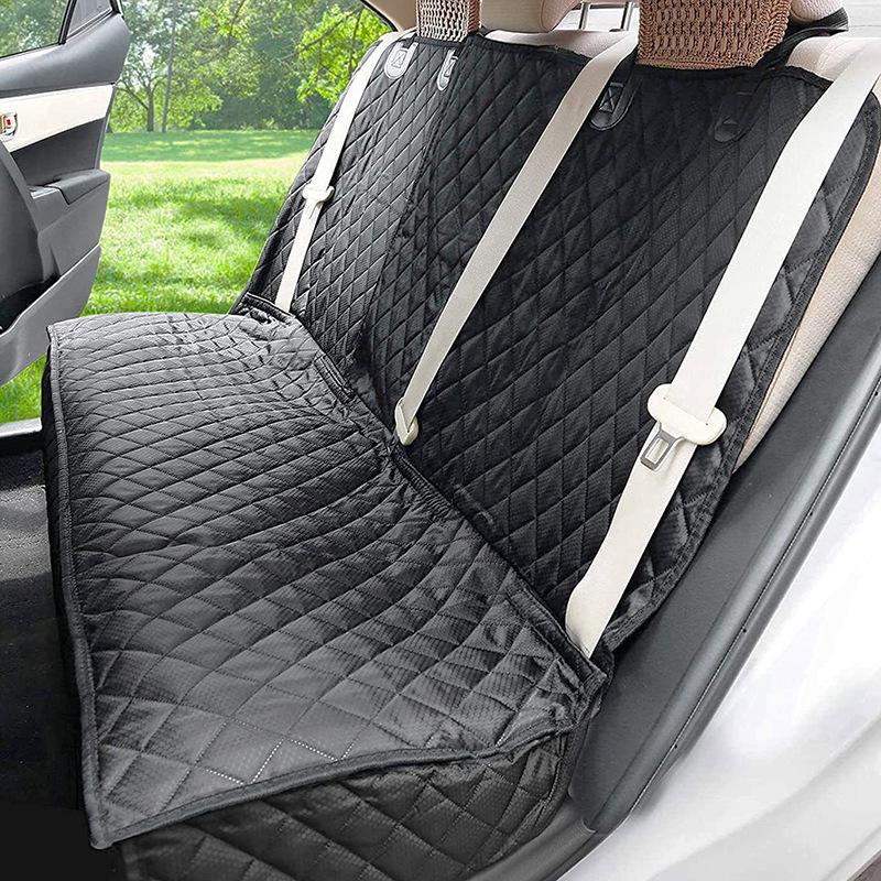 Dog Car Seat Protector: Anti-Dirt, Anti-Bite Travel Cushion for Rear Seat, Large Pets