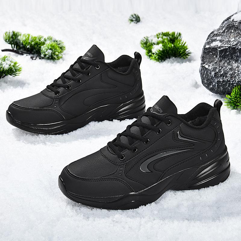 Męskie zimowe sneakersy antypoślizgowe wodoodporne outdoorowe buty sportowe zimowe dla mężczyzn Dodaj bawełniane ciepłe buty do chodzenia 2024 Męskie buty bawełniane