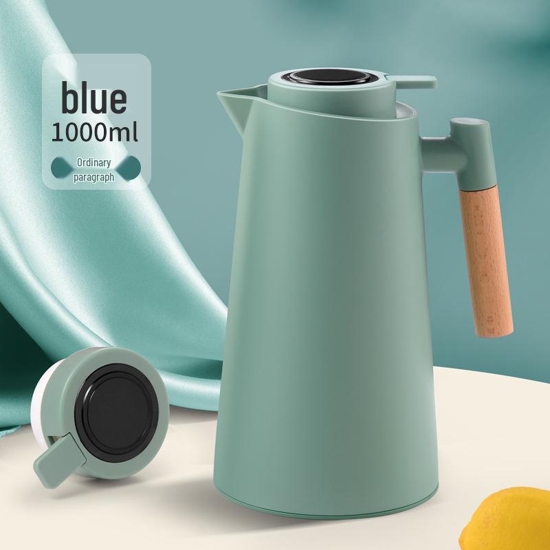 Smart Press-Type Insulated Kettle with Glass Liner - Large Capacity Household Thermos
