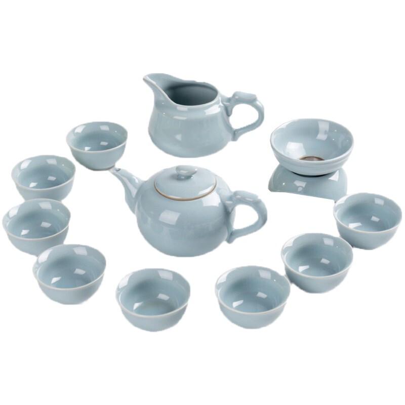Darunyao Ruzhou Ru Kiln 12-Piece Tea Set