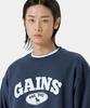 GAINSBORO Golden Logo Sweatshirt_Navy