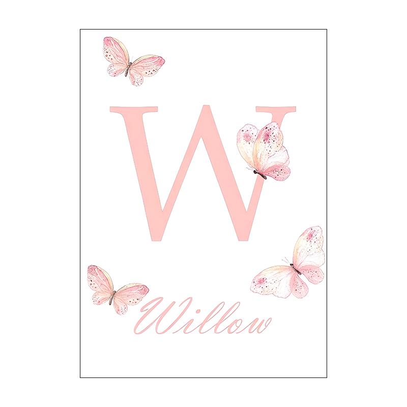 Black Little Girl Ballet Canvas Painting Butterfly Wing Wall Art Nordic Posters And Prints Wall Pictures Baby Kids Room Decor Unframed