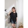 Girls' Irregular Slit Summer T-Shirt