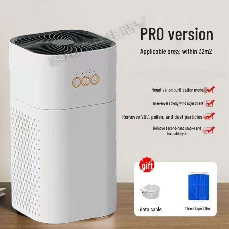Home Negative Ion Air Purifier: Removes Pet Hair, Smoke, Odors, and Eliminates Indoor Smog.
