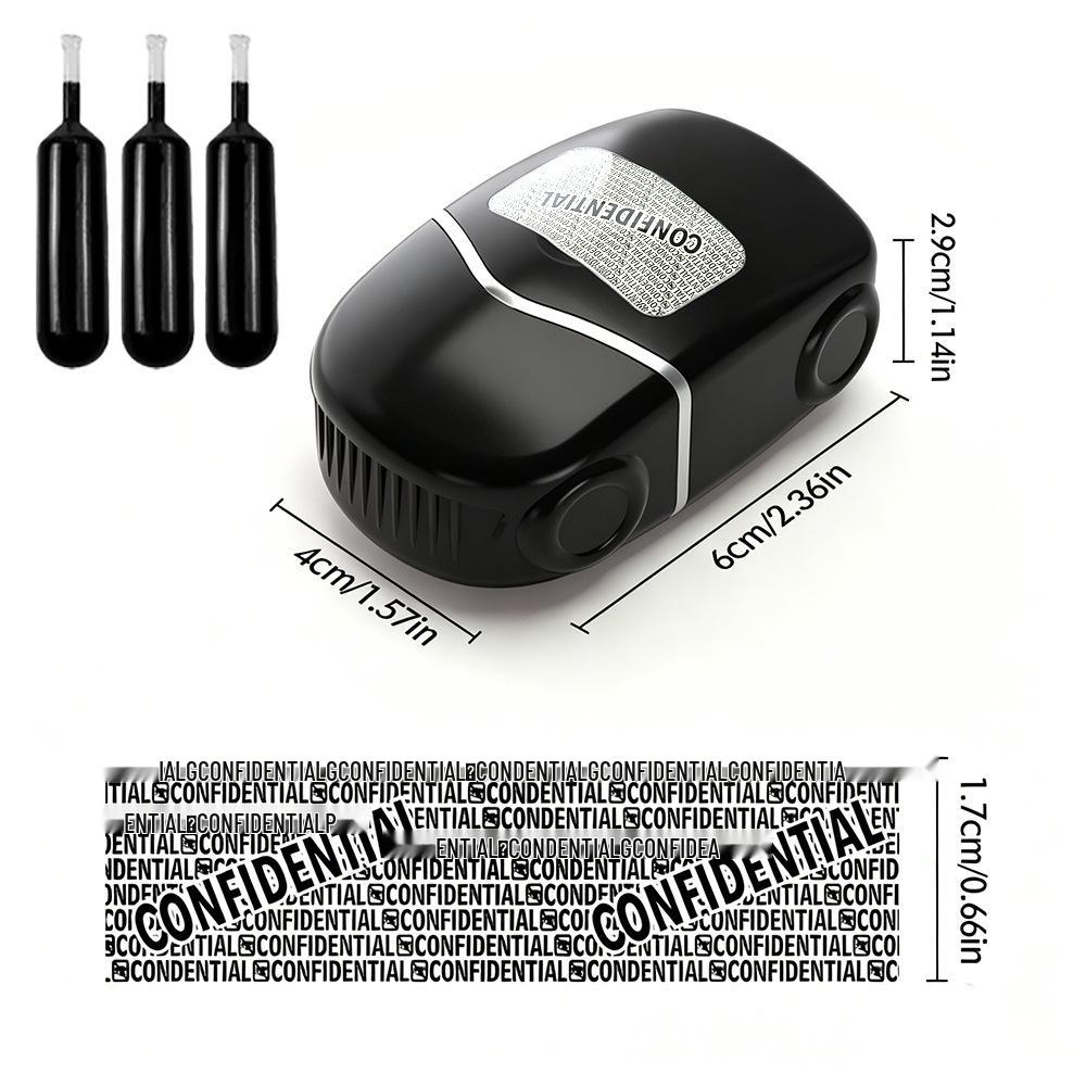 Compact Roller Stamp: Light-Sensitive, Anti-Counterfeit, Identity Protection Tool for Secure Cross-Border Use
