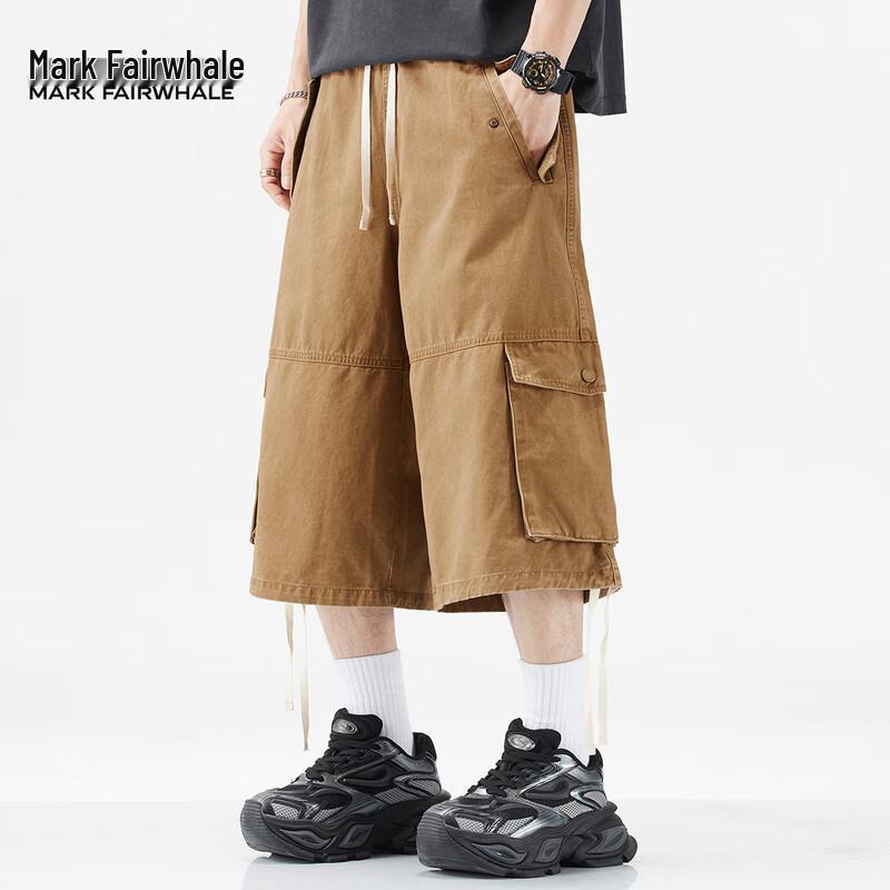 Mark Fairwhale Men s Summer Multi-Pocket Capri Pants 2XL