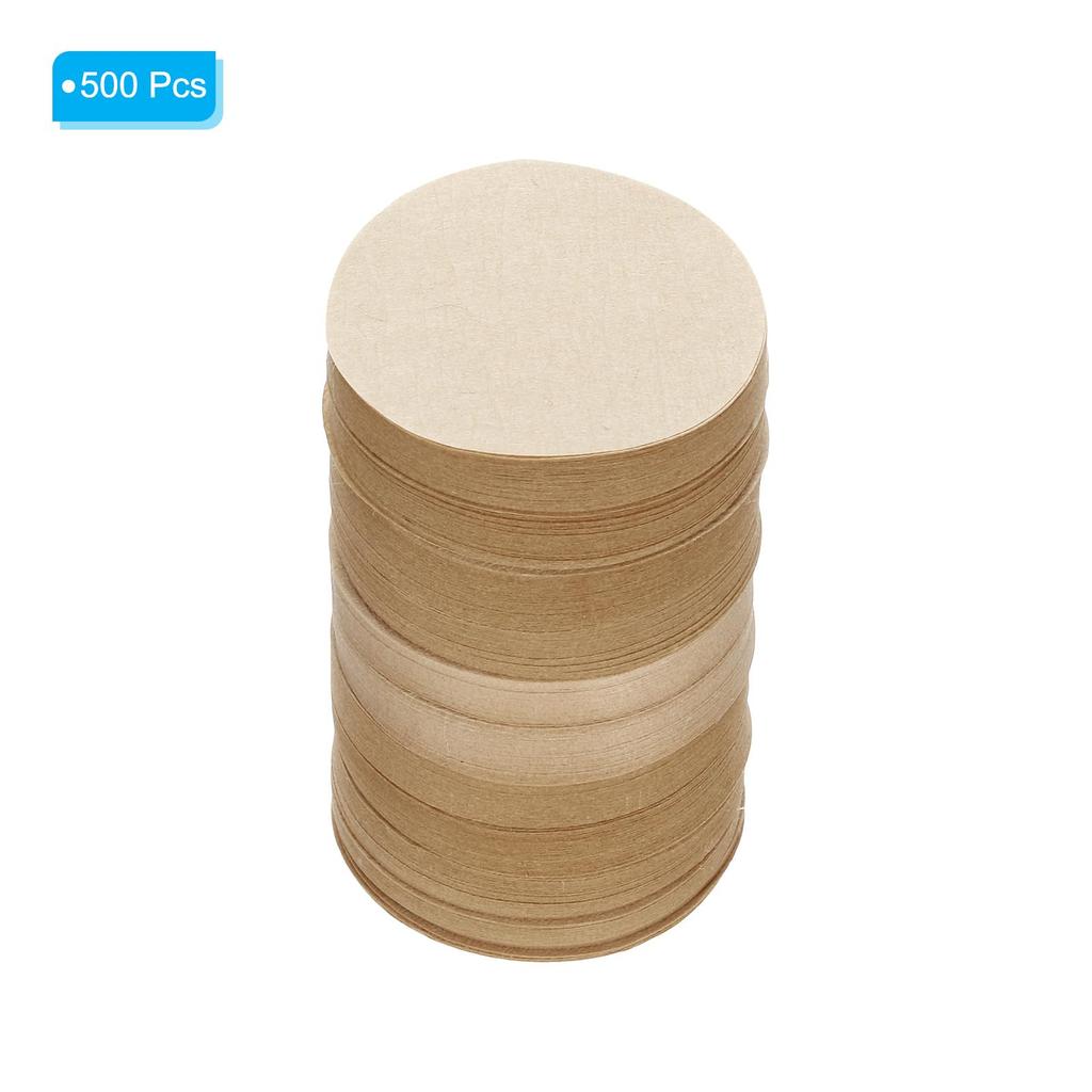 PATIKIL Disposable Round Brown Paper Filters for Mocha Pots, 2.08-inch OD, Espresso Maker, Cafe, Office Use, 500-Pack