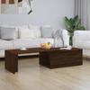 815470 vidaXL Coffee Table Brown Oak 150x50x35 Cm Engineered Wood