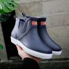 Rainshoes Men 'S Waterproof Rain Boots Non -Slip Rubber Boots Chef Shoes Removable Velvet Cover Four Seasons Work Rubber Shoes