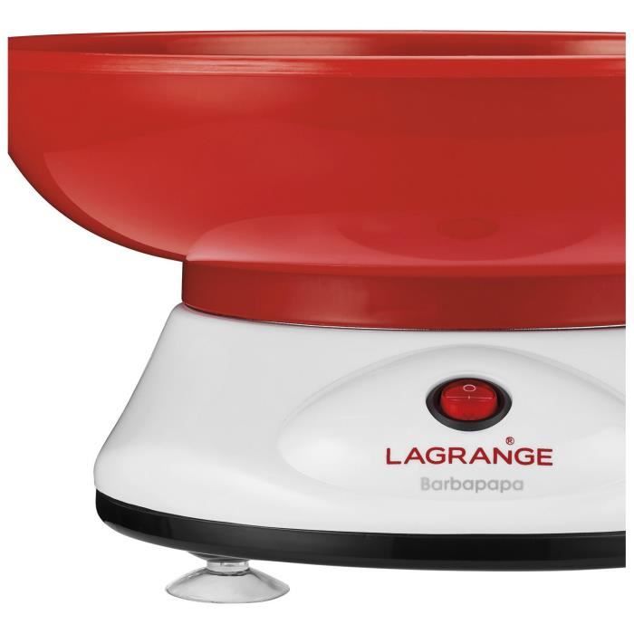 Appareil à barbe à papa Lagrange 379003 - Blanc - 400W - Cuve amovible en thermoplastique