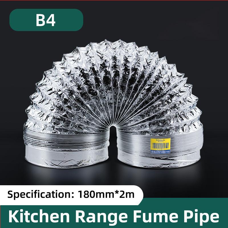 Flexible Dryer Vent Exhaust Duct Hose Aluminum Foil Ducting Kit Insulated Air Ducting Ventilation Collapsible Air Exhaust Pipe