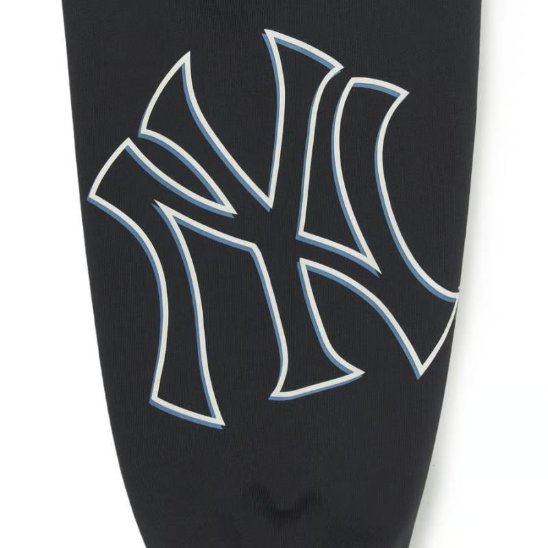 MLB Basic Mega New York Yankees Logo de la Marque Imprimé Pantalon de Jogging Unisexe Gris Anthracite 3APTB1344-50CGS