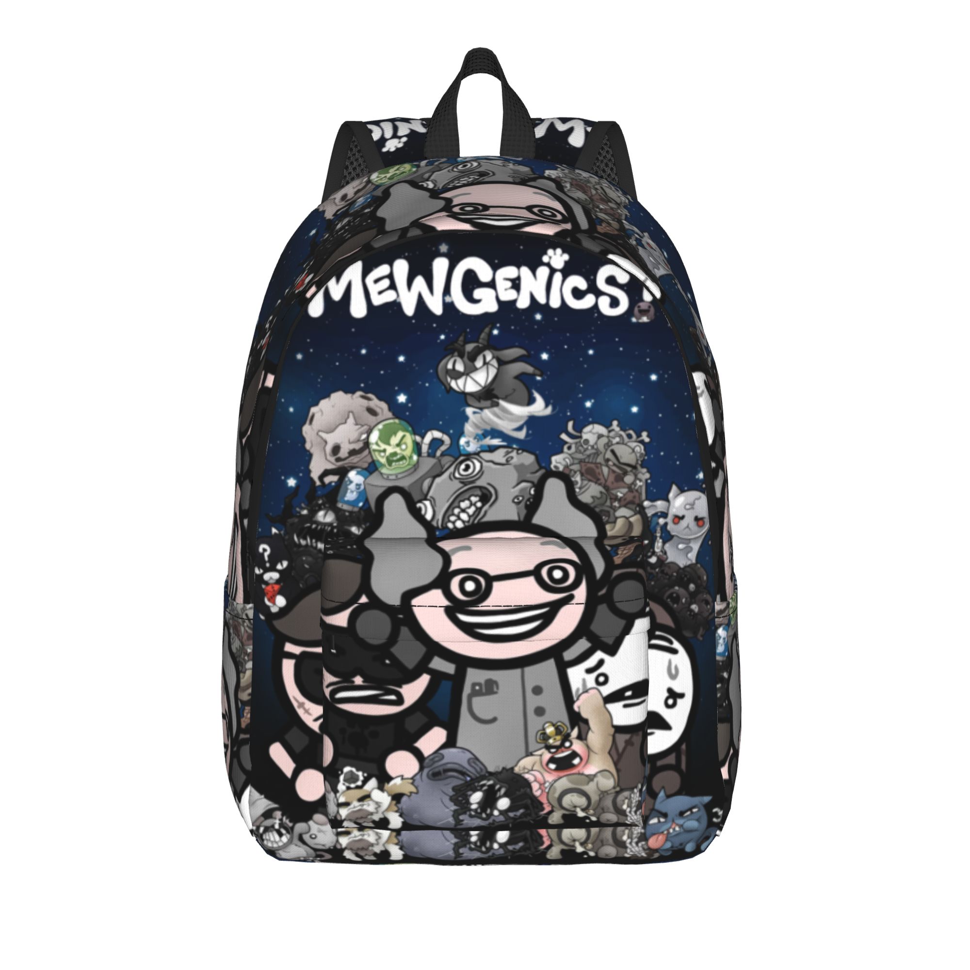 Mewgenics Sac à dos décontracté Sac à dos de jour pour étudiant en plein air Travail pour hommes Femmes Sac à bandoulière pour ordinateur portable M
