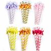Creative Bow Paper Straws for Party Decorations and Dessert Table Styling