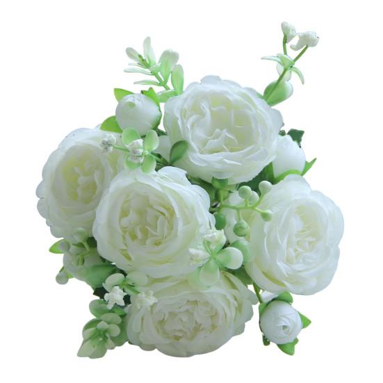 

Искусственный цветок пиона 5 вилок реалистичный искусственный шелковый цветок для дома, офиса, свадьбы, вечеринки, помещения, улицы, искусственный цветок, цветущие растения, украшение