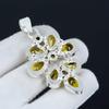 Citrine Gemstone Pendant In 925 Sterling Silver - Handmade Flower Design, Perfect for Gifts, Parties, and Everyday Elegance