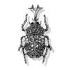 1Pc Beetles Enamel Pin Rhinestone Bugs Brooch Insect Brooches And Pins Scarf Bag Clip Accessories