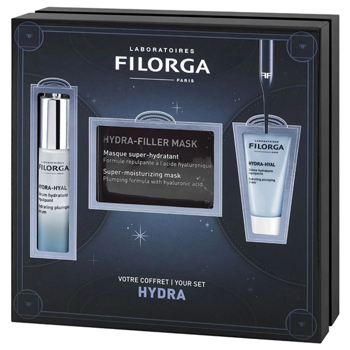 Coffret de soin pour la peau - Filorga - Noel Hydra-Hyal - Sérum 30ml - Masque - Crème 15ml