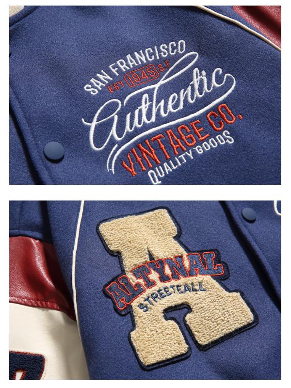 Men's Hip-Hop Embroidered Spring Jacket: Trendy Baseball Style