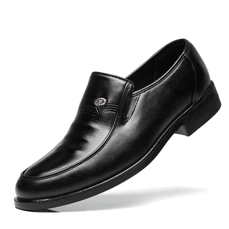 Men's Shoes Spring New Large Size Leather Shoes Men's Breathable Soft Soles Middle-aged Men's Leather Shoes Versatile Dad Shoes Tide