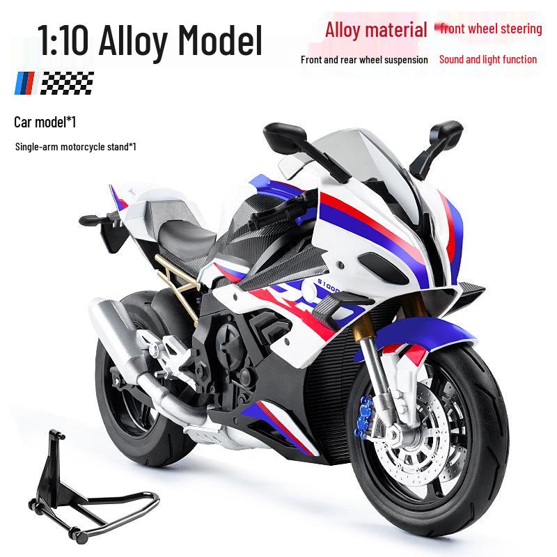 

Дукати V4S 1:10 Сплавная Модель Мотоцикла Игрушка со Звуковыми и Световыми Эффектами