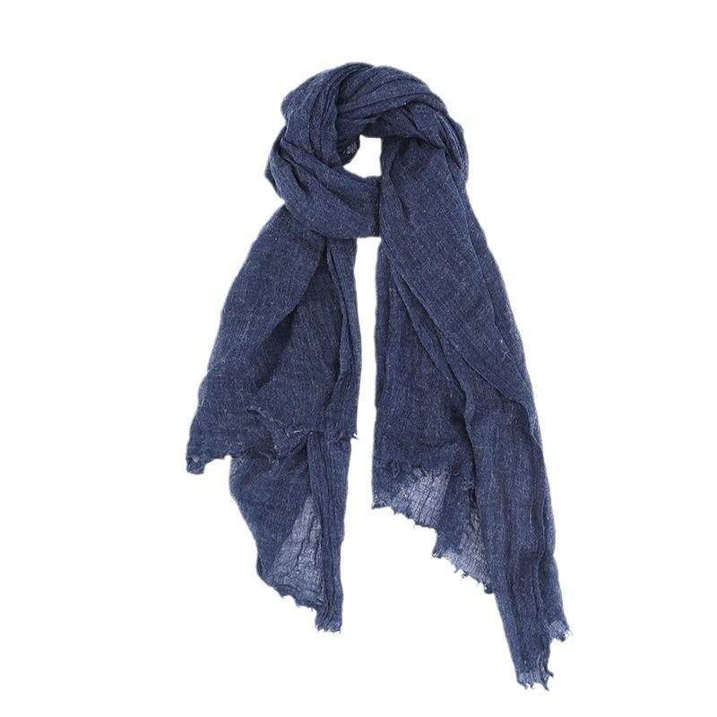 190 * 100cm Vier Jahreszeiten Verfügbar 30% Wolle Schal Einfarbig Künstlerischer Stil Schal Damen Vielseitige Mode Warmer Schal