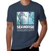 Seahorse Ocean Series Dark Color Tshirt Basic Short Sleeve For Men Tshirt