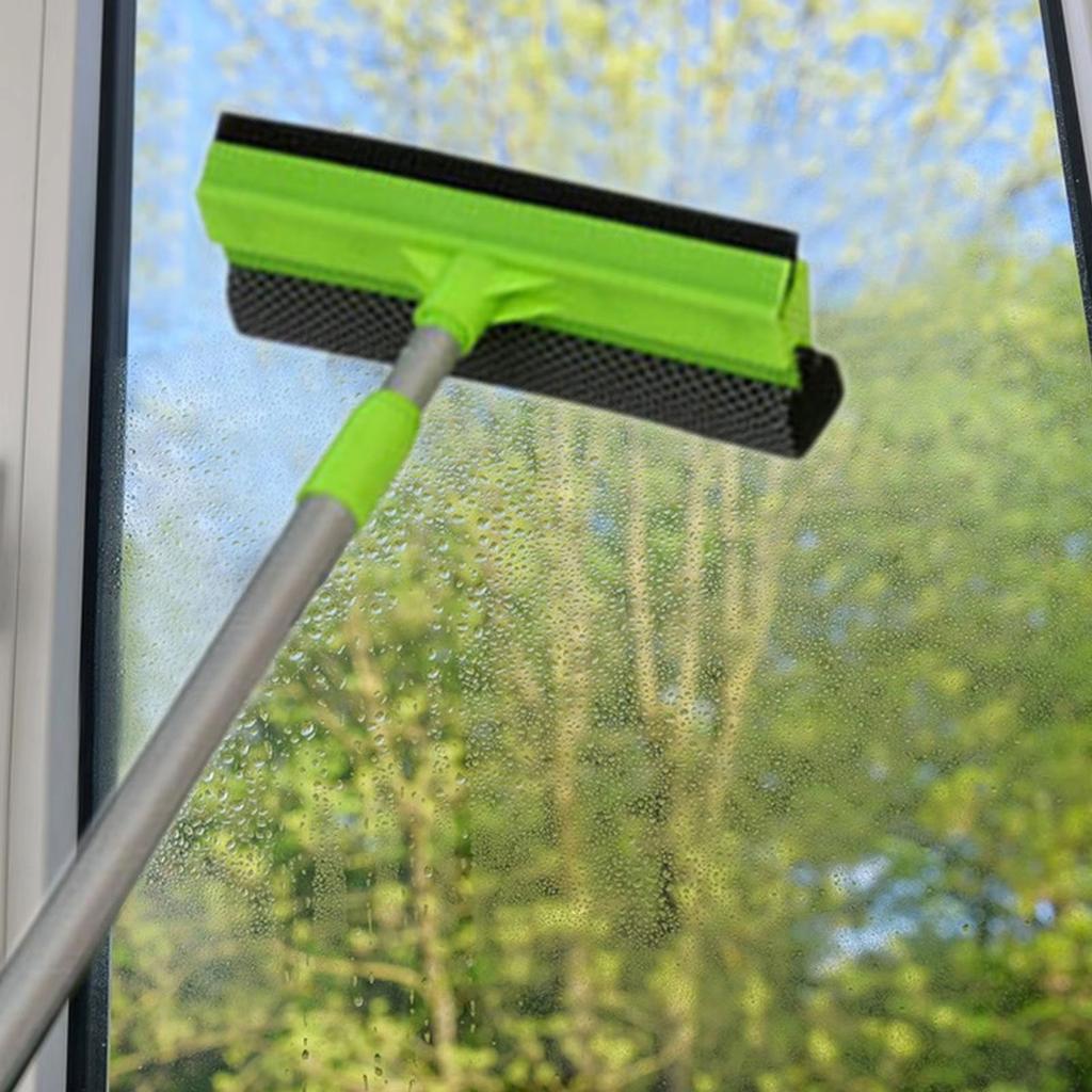 Telescopic Window Squeegee Multiuse Adjustable Cleaning Tool for Glass Mirrors and Shower Doors