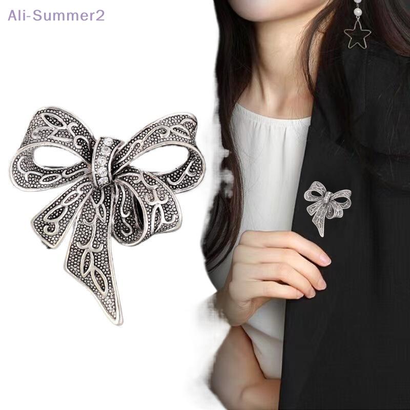 {Summer2} Fashion Simple Vintage Bowknot Brooches For Women Clothing Coat Corsage Accessries Gifts