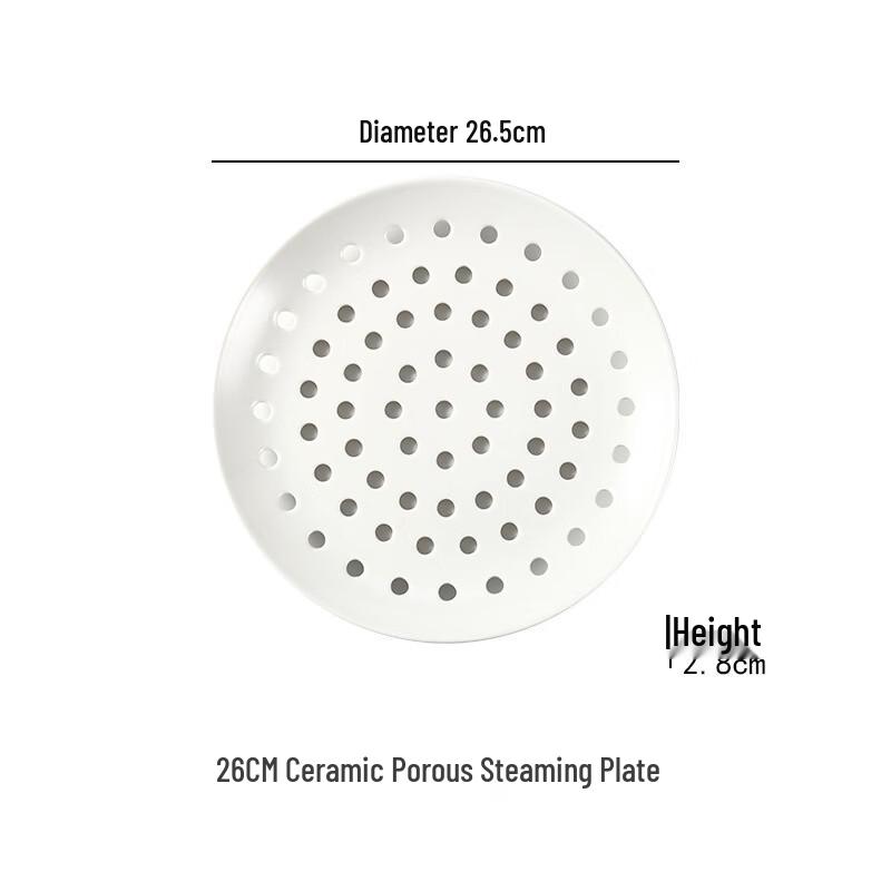 Multi-hole Ceramic Steaming Plate