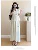 Elegant Maternity Two-Piece: Blouse Top & Camisole Dress - Summer Style 2026