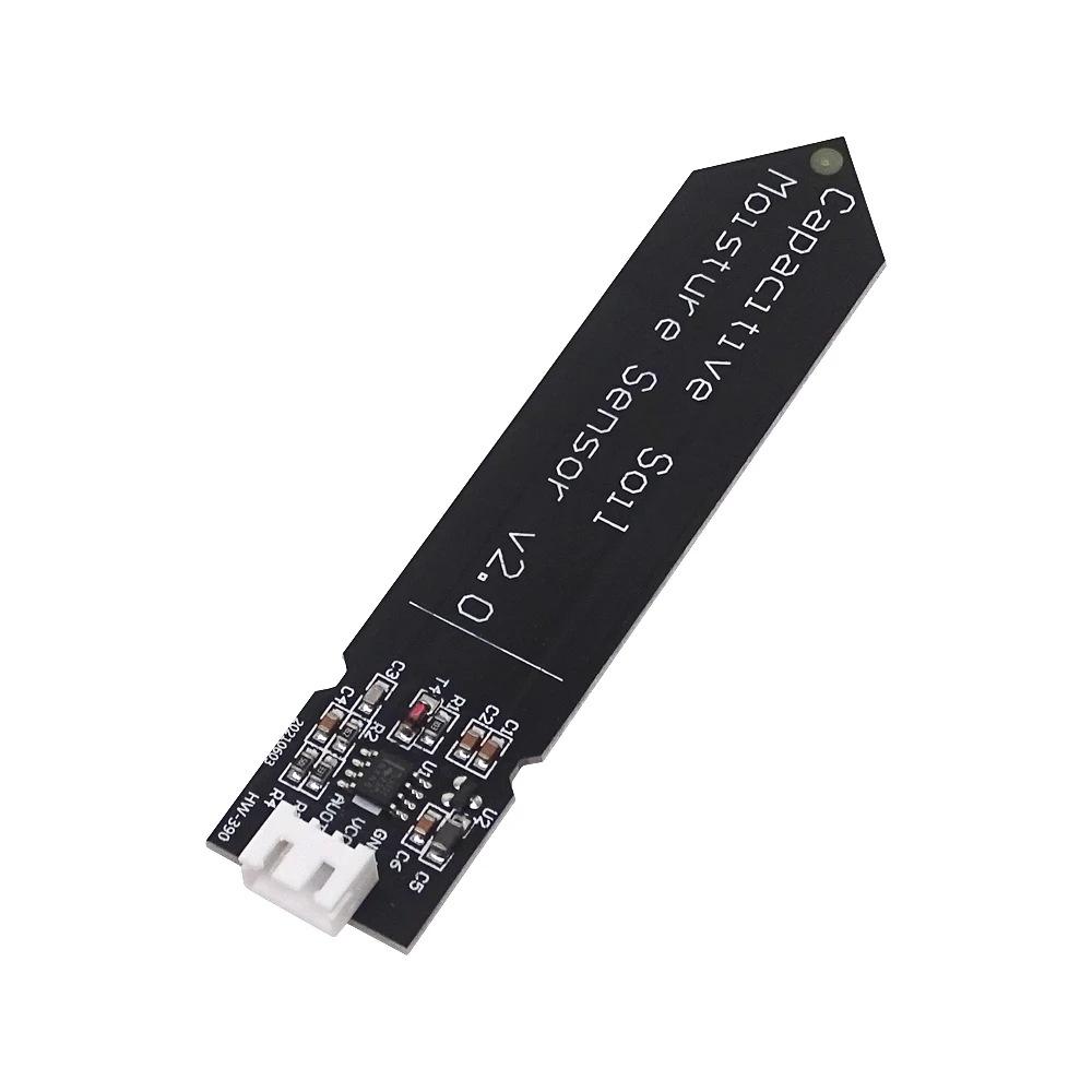 5~100Pcs Capacitive Soil Humidity Detection Sensor Not Easy To Corrode Wide Voltage Working Range Comes With Connecting Wire