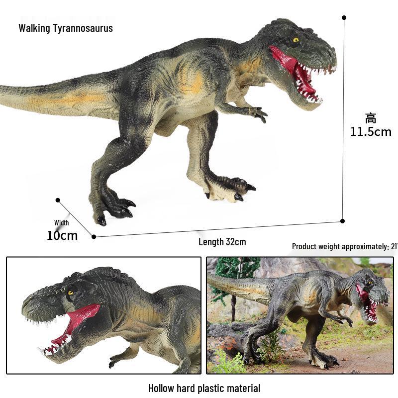 Cretaceous Ligabueino Dinosaur Model Toy - Hard Plastic Animal Figure for Kids