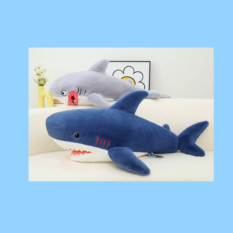 Red Dudu Lips Giant Tooth Shark Plush Toy Cute Children Holiday Gift Doll Pillow