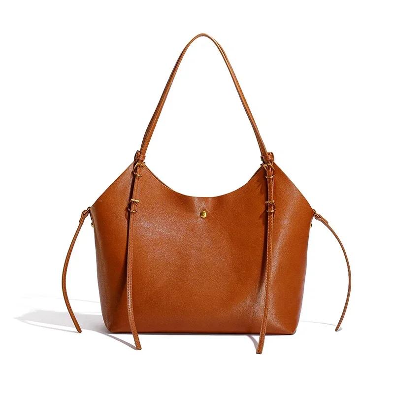 Pevné PU Světlé Pokročilé Tašky přes rameno  velká velikost zralá taška  Módní trend  Zralá na dojíždění do práce vysoce kvalitní taška