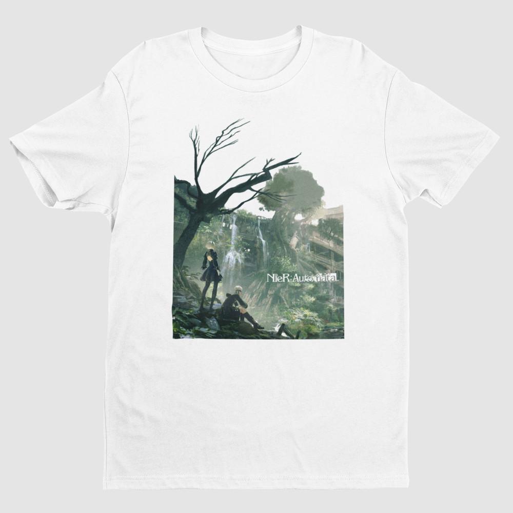 Nier Automata CD Артбук Премиум Унисекс Футболка Эксклюзивный Дизайн 3XL