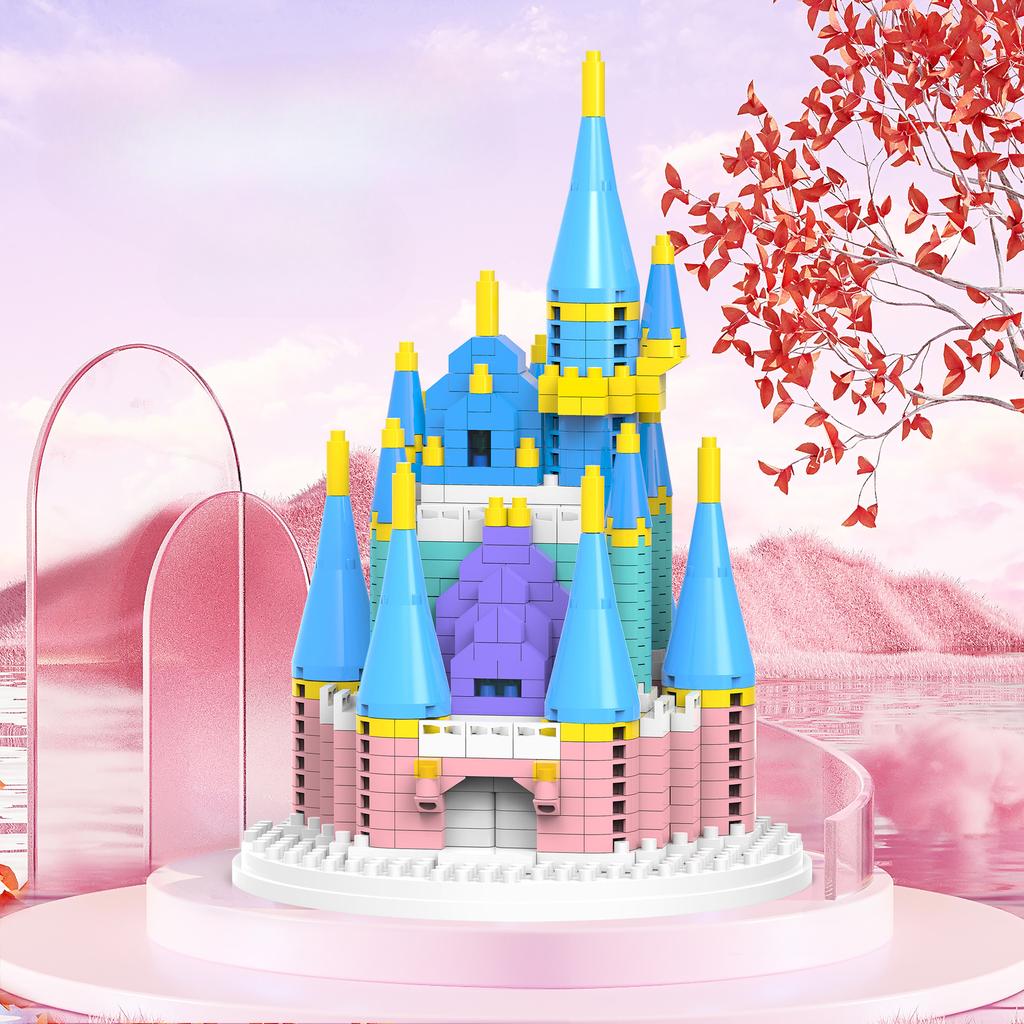 Dream Castle Block Girl Princess High Difficulty Puzzle Toys for Children Gift Compatible