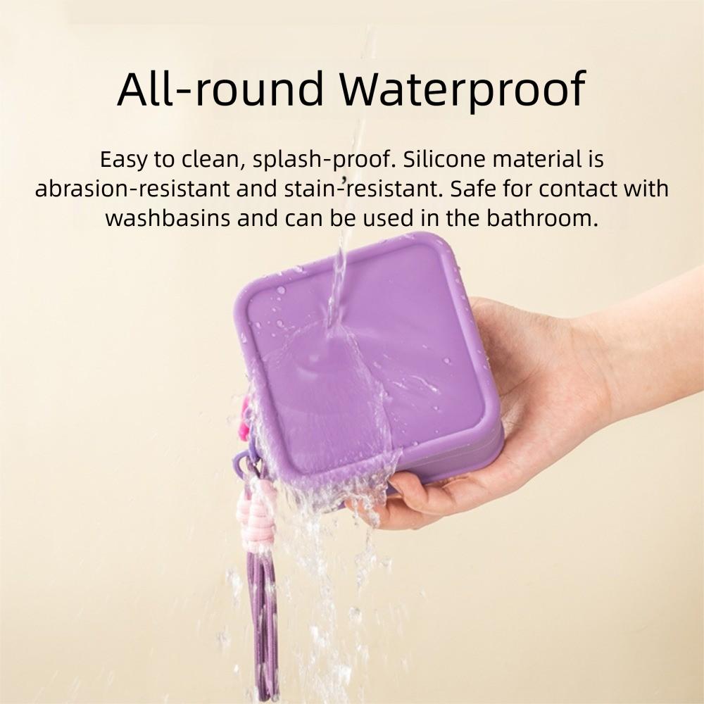 High Quality Portable Storage Bag Waterproof Multifunctional Lipstick Makeup Bag Silicone Earphone Bag Travel