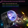 New Portable Stage Lights RGB Seven Mode Lighting Mini DJ Laser with Remote Control for Christmas Party Club Projector FMT2128