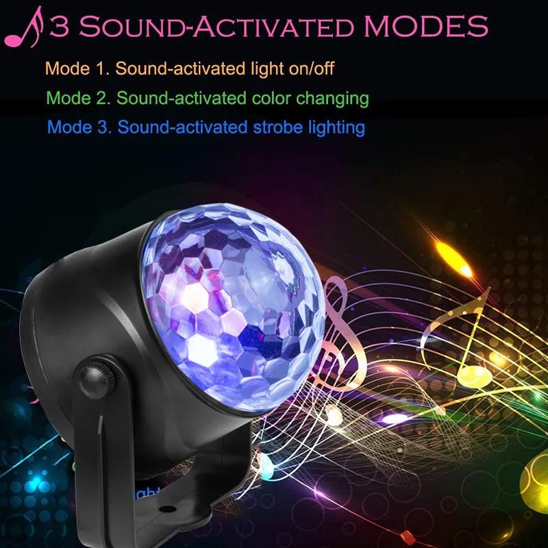 New Portable Stage Lights RGB Seven Mode Lighting Mini DJ Laser with Remote Control for Christmas Party Club Projector FMT2128