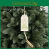 Themed Pattern Christmas Wooden Pendant With Clip Holiday Home Props Decoration