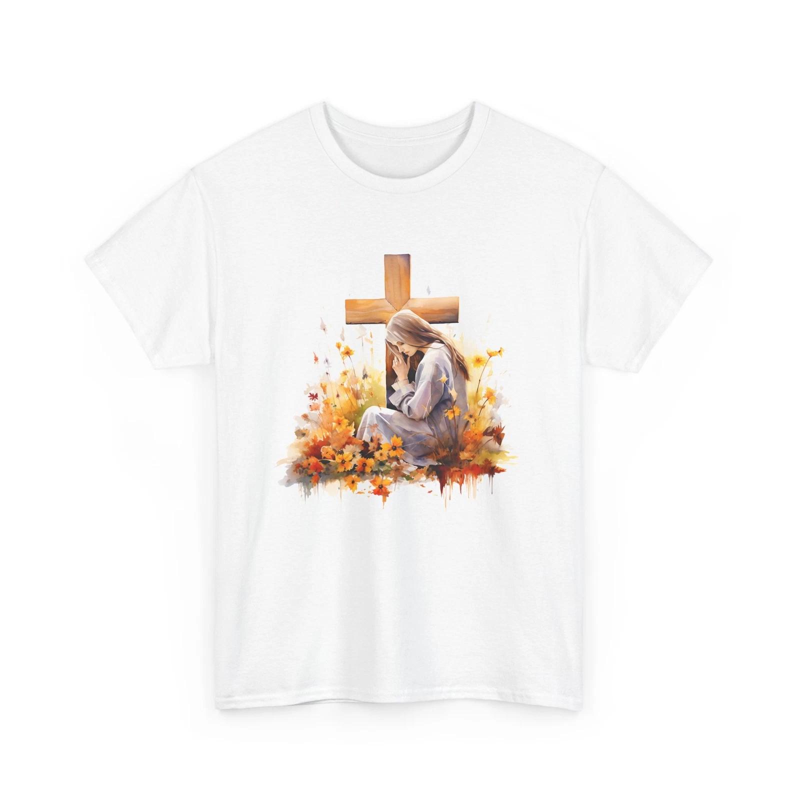 Fall Aesthetic Shirt | Autumn Leaves Pumpkin Shirt | Fall For Jesus Christ Shirt S
