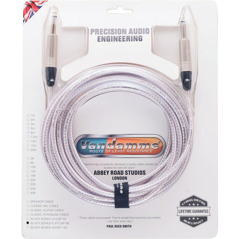 

Van Damme Musical Instrument Cable Silver Series Flat-Cap 90 Straight Plug 7m [Domestic Regular Imported Product]