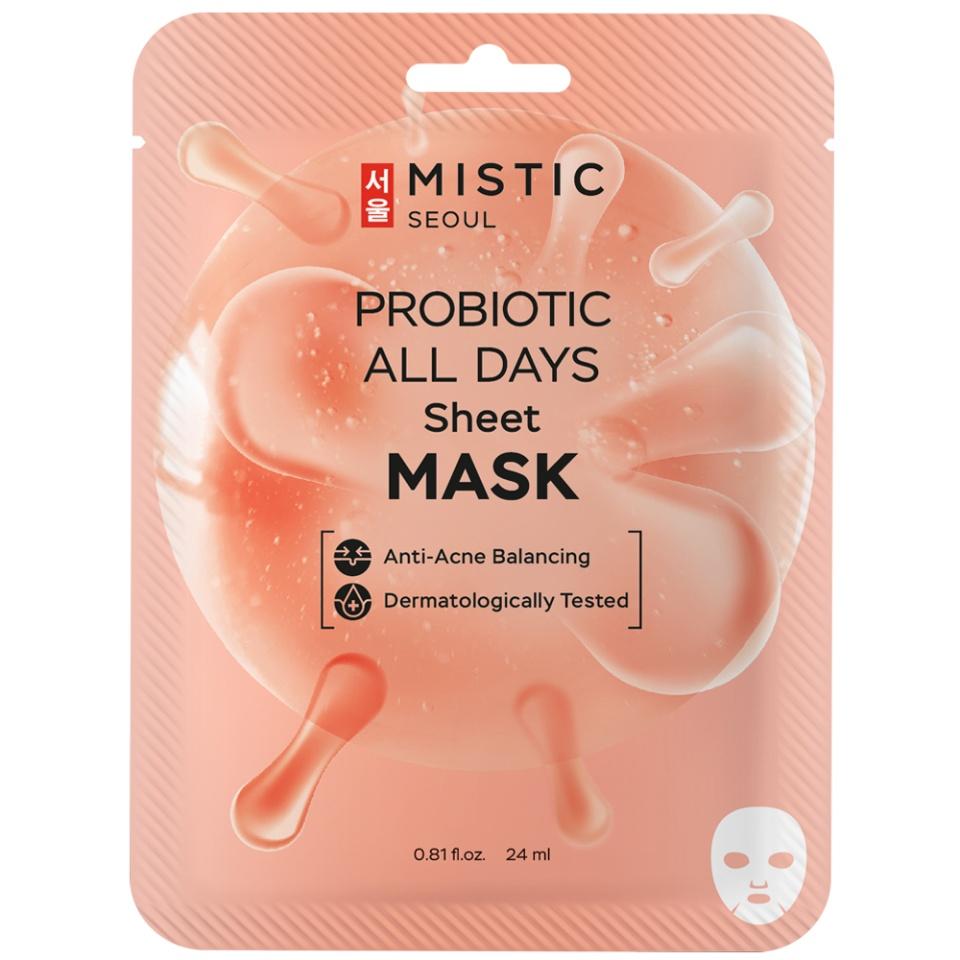 

MISTIC PROBIOTICS ALL DAYS Sheet mask Тканевая маска для лица с пробиотиками 24мл