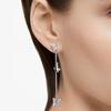 Swarovski Lilia Artificial Crystal, Rhodium Plated Earrings Women's 5636423