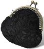 Made In Japan Lace Clasp Coin Black [ENTRAMBI] Purse, Hand-Sewn,